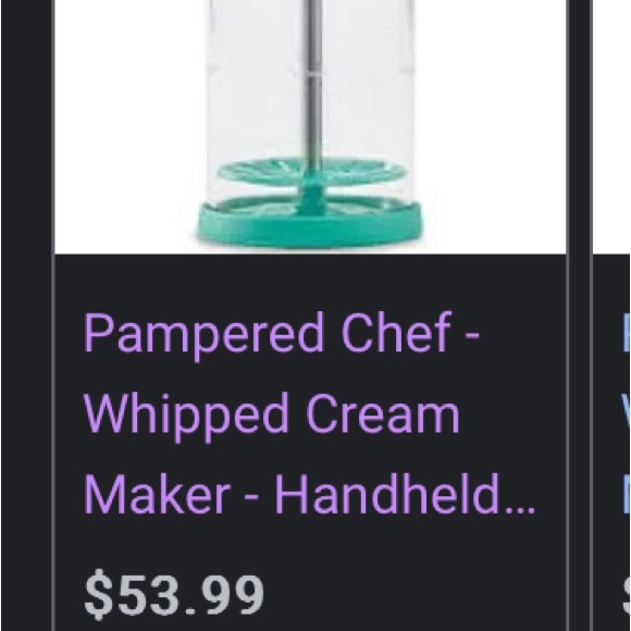 Pampered chef whipped cream maker - Picture 3 of 4